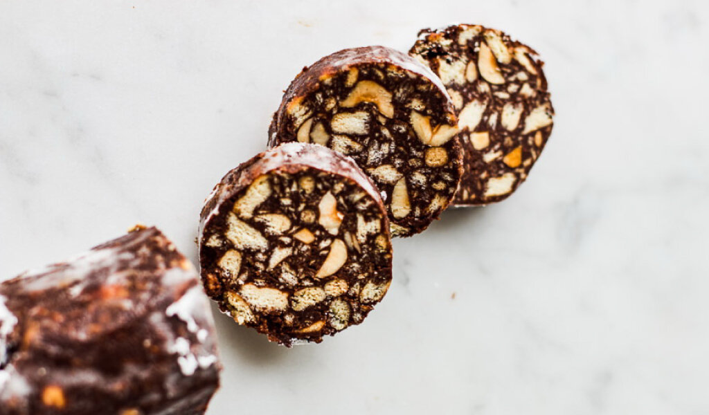 Для канала С.Пудовъ: Рецепт: Вкусная шоколадная колбаска - легко готовить - приятно есть!