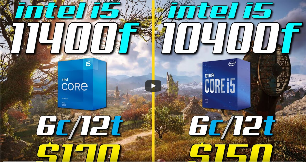 The new (11400F) vs. older (10400F) Intel Core i5 processor 