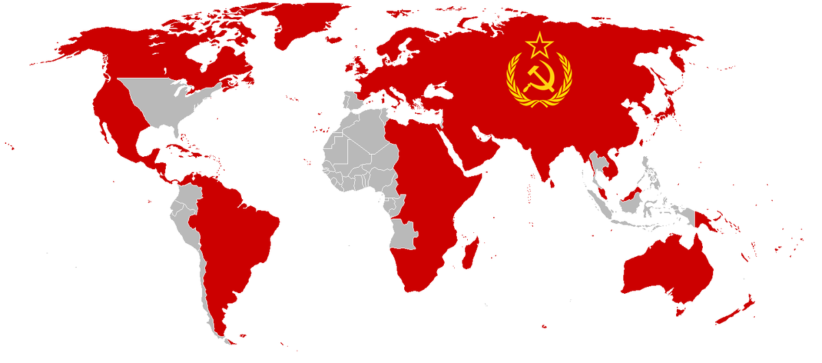 Мировой советский союз. Коммунистические страны. Коммунистическое государство. Весь мир СССР. СССР захватил весь мир.