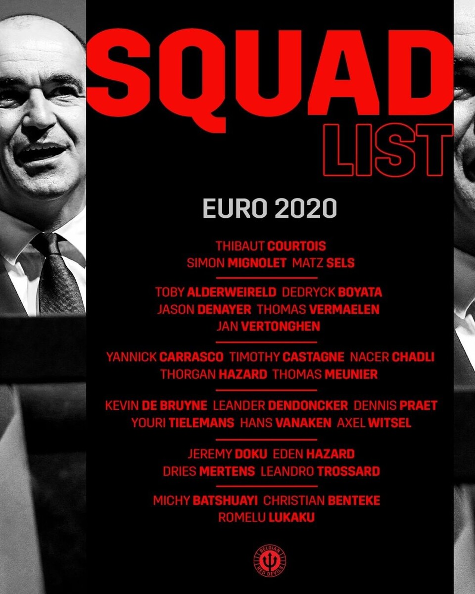 Фотография взята с официального аккаунта сборной Бельгии в Instagram. instagram.com/belgianreddevils