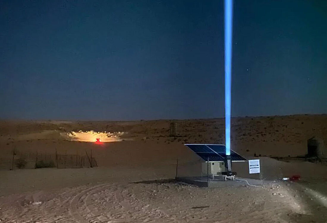 Гигантские лазерные указки в Аравийской пустыне - что это за сооружения на самом деле