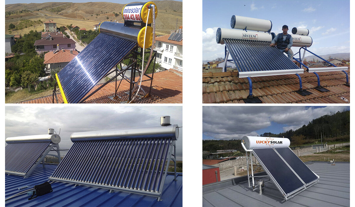 Водонагревательные системы от солнечной энергии.