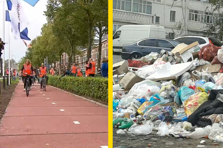 Дорога на основе переработанного пластика