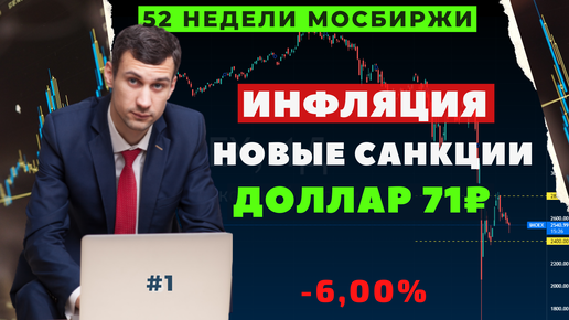 Рост мировой инфляции, Новые санкции, Падение индекса Мосбиржи, Отмена комиссии на покупку валюты, Ставка ЦБ 17%, Жириновский.