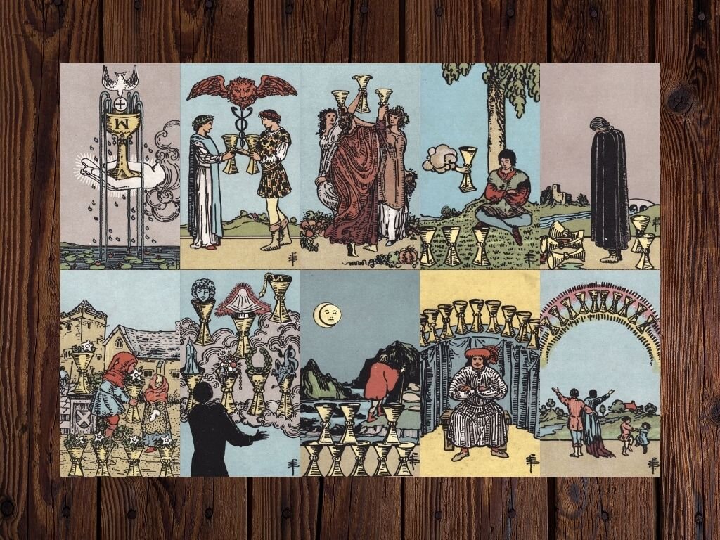 Масть Кубков в колоде Уэйта