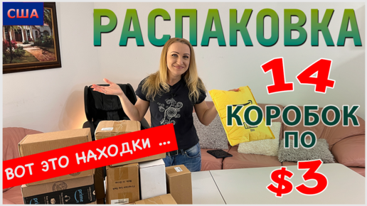 Потерянные посылки США / Распаковка / 14 коробок по $3 / Выгода 800% / Товары для дома / Флорида