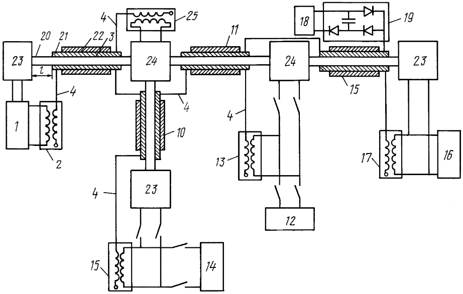Электрическая передача схема