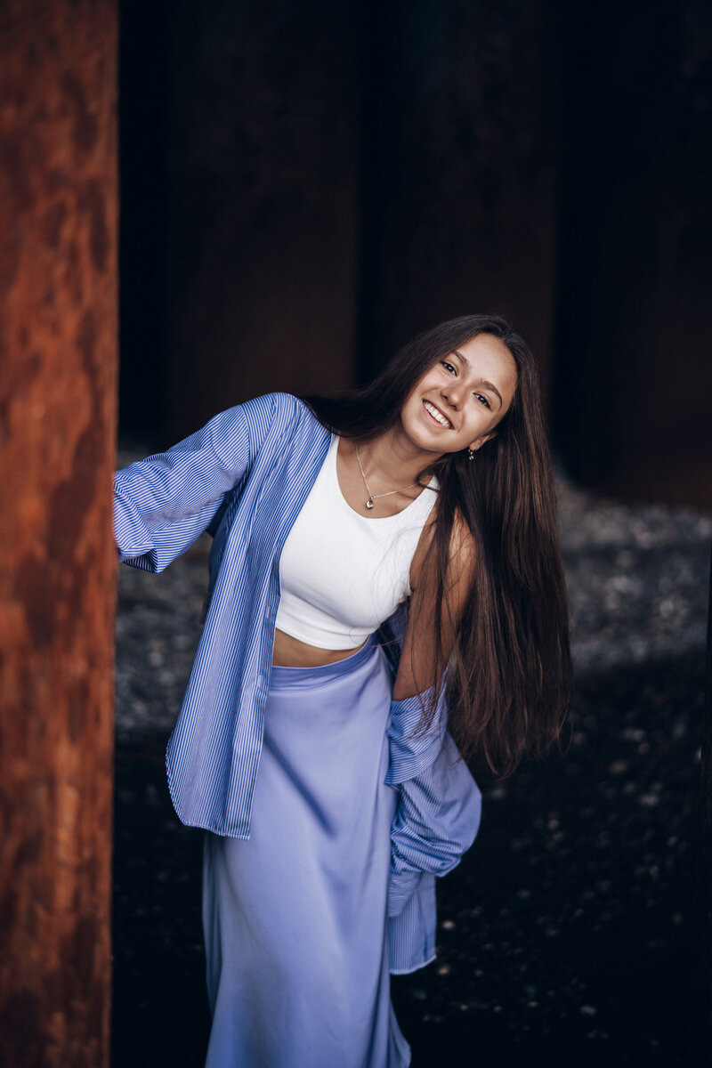     На Камиле: серьги и подвеска Chopard из коллекции Happy Diamonds Icons, белое «этичное» золото, бриллиант. Фото: Евгения Каштанова