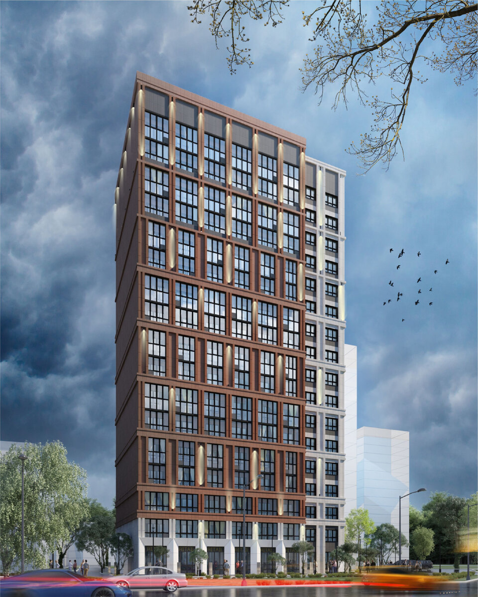 ЖК «На Невельского», жилой комплекс в Ленинском районе Новосибирска.
Рендер застройщика.