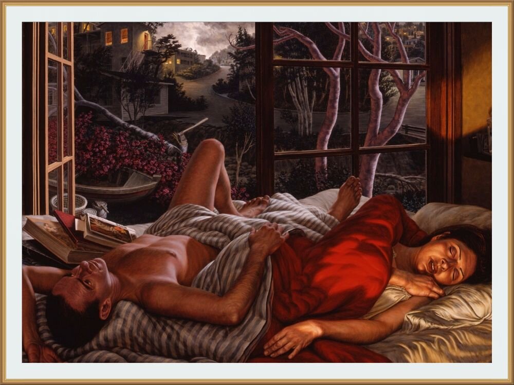 © Ф. Скотт Гесс / F. Scott Hess / The Sleep of Trees 2000 / oil on canvas / 48 × 64 inches / Сон деревьев 2000 / холст, масло / 48 × 64 дюйма