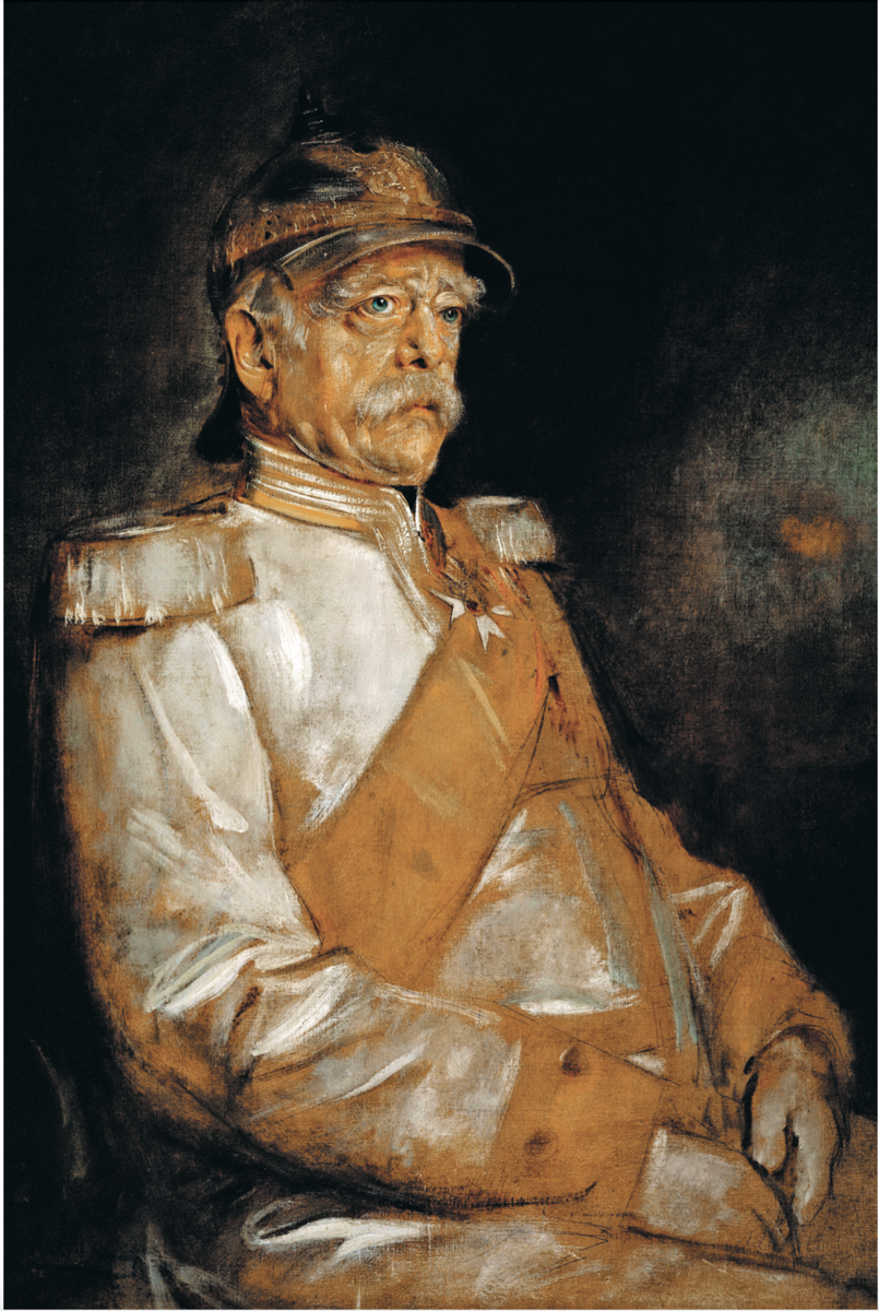 Принц Отто фон Бисмарк в форме с прусским шлемом. Худ. Франц Сераф фон Ленбах, 1890 г.