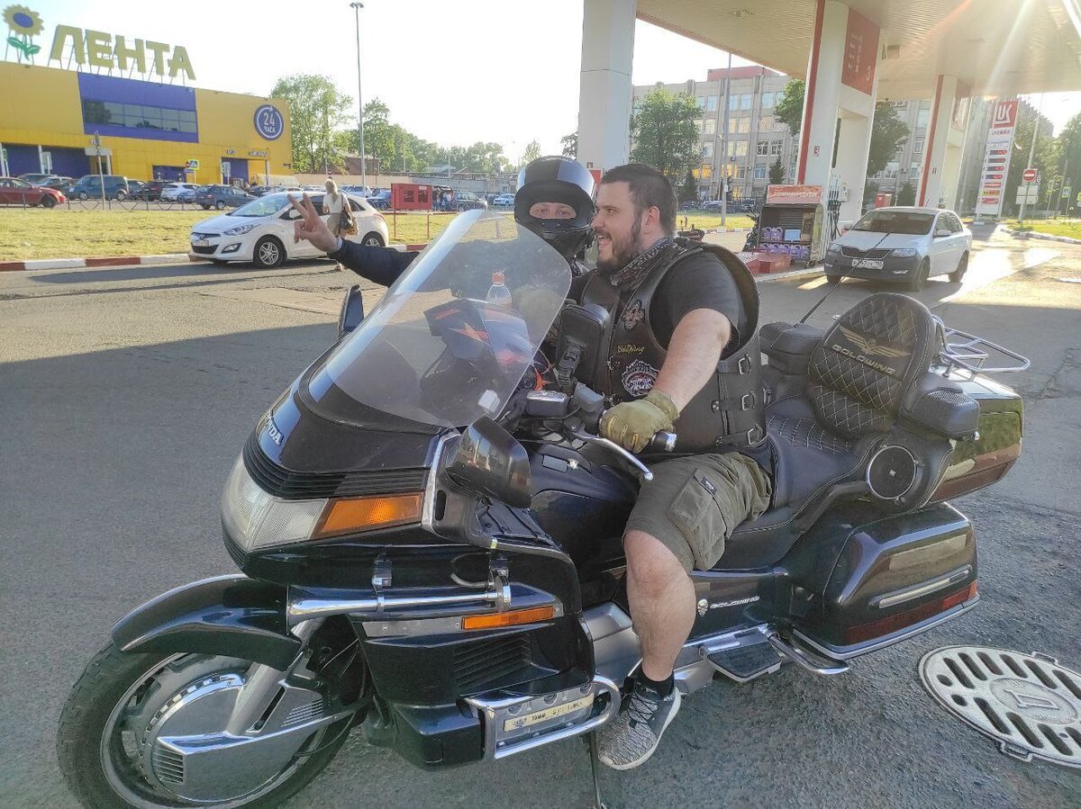 Honda Goldwing 1990 вид за рулем