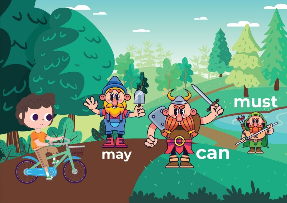 Гномы -модальные глаголы