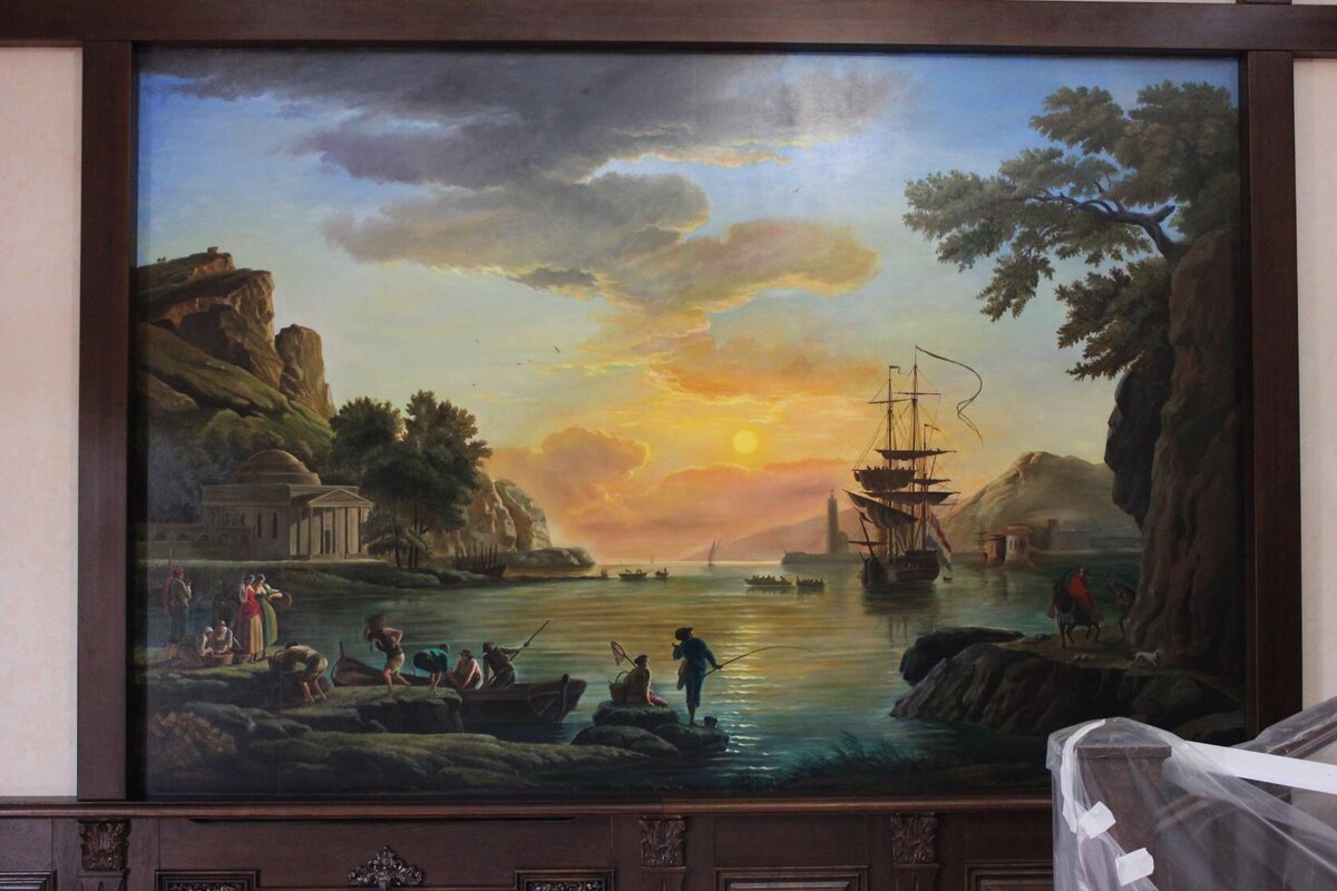 Роспись маслом