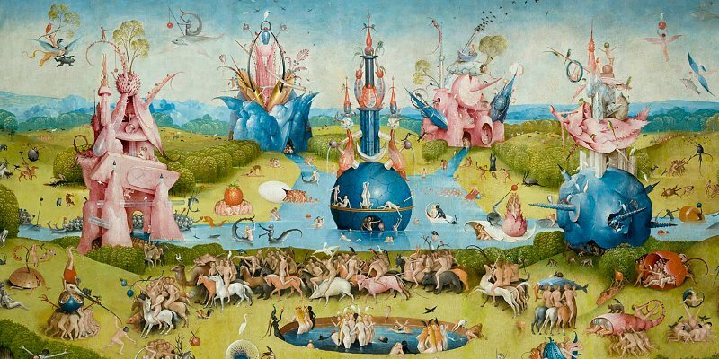 И.Босх. Сад земных наслаждений. Фрагмент. 1505-1510 годы