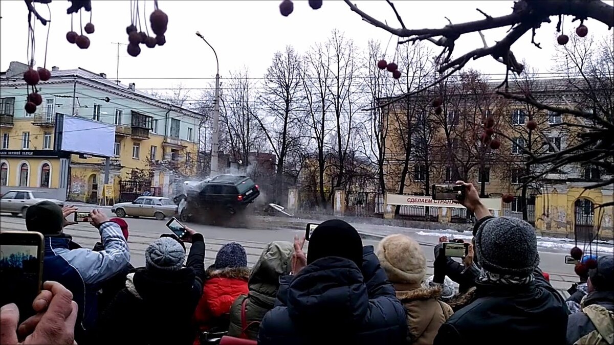 Съемки на улицах Нижнего Тагила. Ноябрь 2017 года