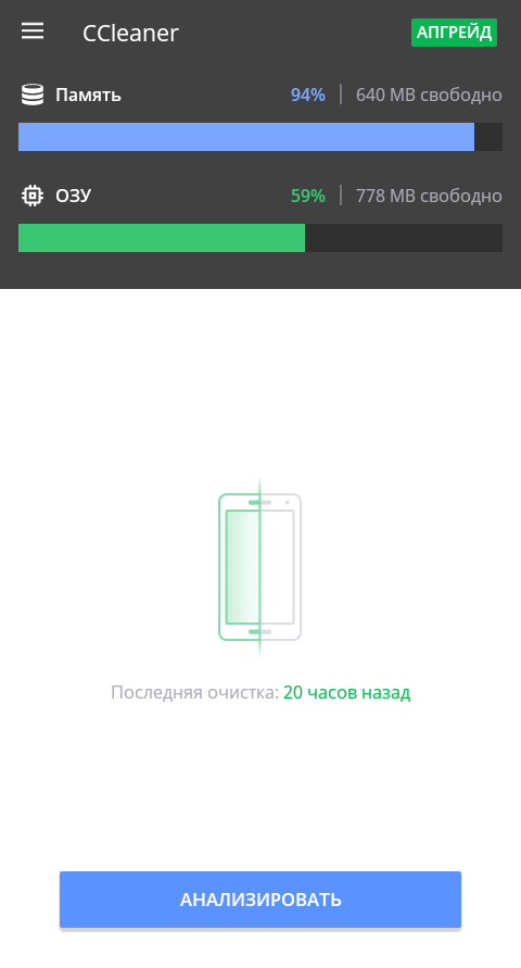 Топ очисnка для Android
