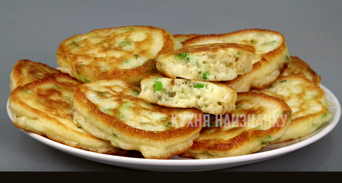 Оладьи с луком