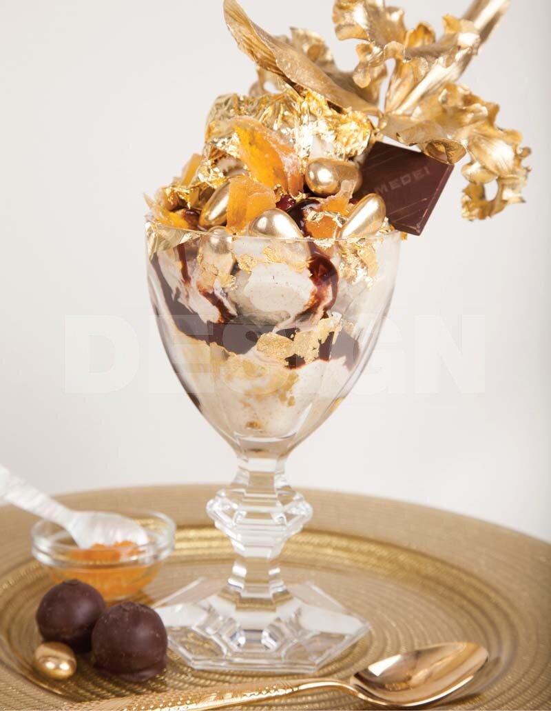 Мороженое Golden Opulence Sundae