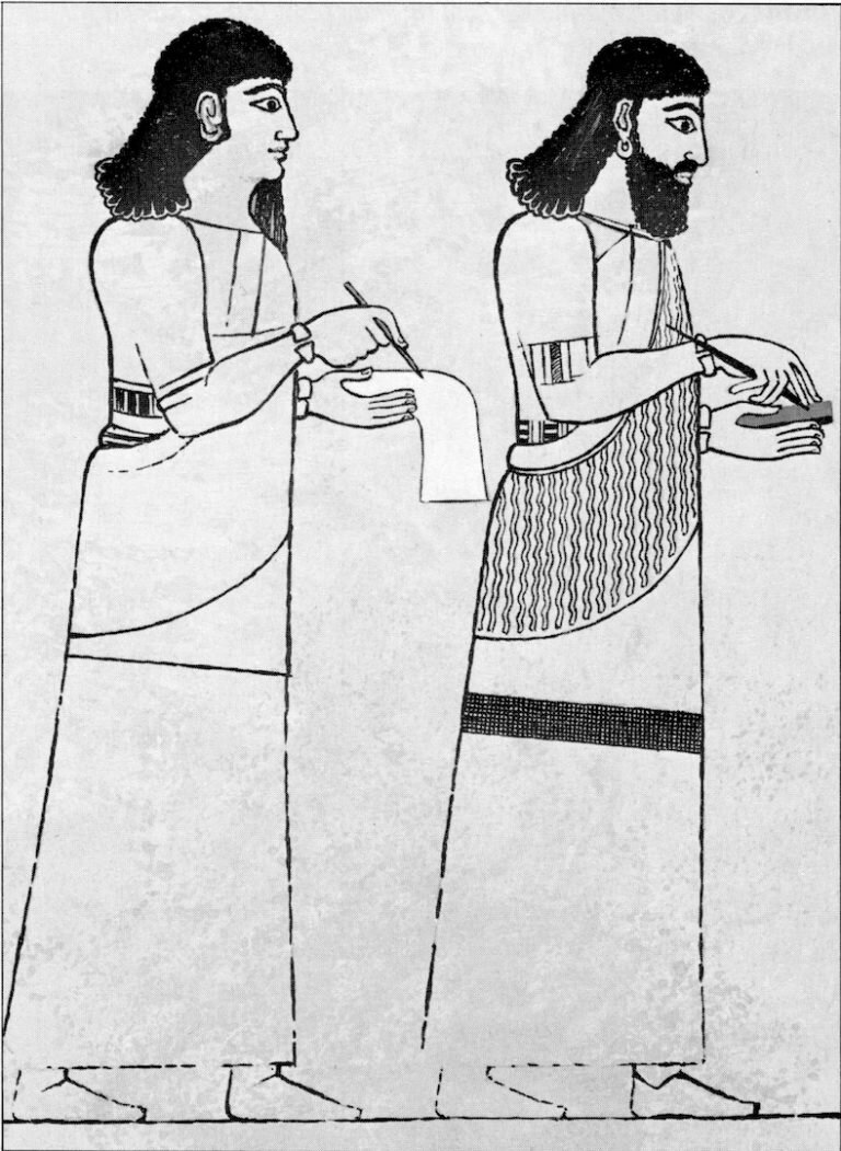 Ахикар слева