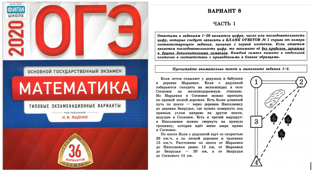 Ященко 36 вар математика огэ