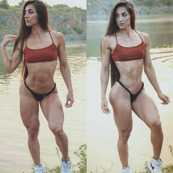 девушки  качки 