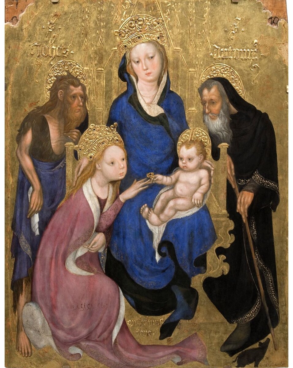 Michelino da Besozzo. Мистическое обручение св. Екатерины Александрийской. Ок. 1420