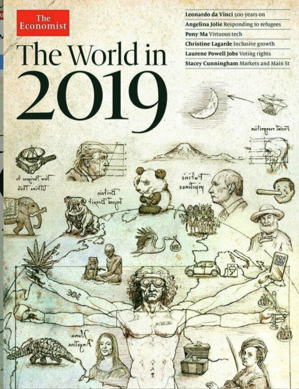 Обложка журнала  "The 2019 Economist".