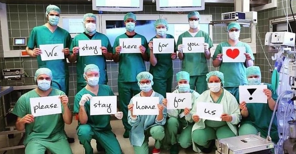 Антикоронационный флэшмоб медиков