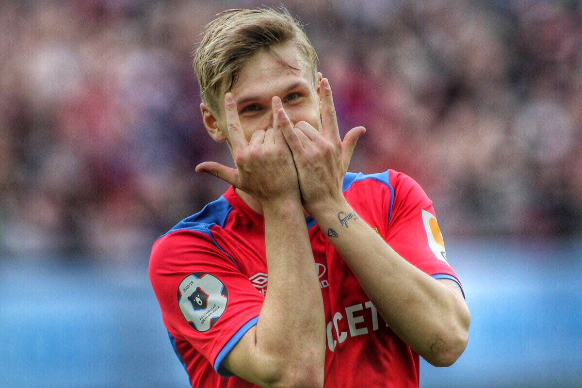 Футболист Московского ЦСКА Арнор Сигурдссон.