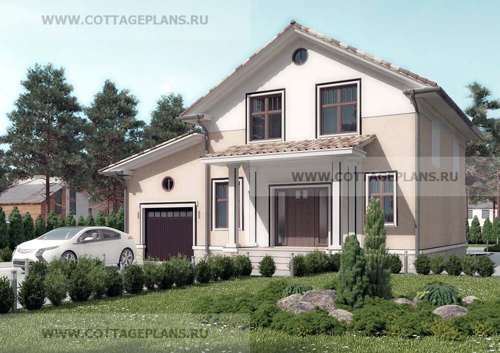 Фасады дома. Источник фото: https://www.cottageplans.ru