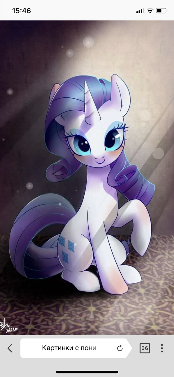 Рарити - единорог с голубой магией с особенным даром находить сапфиры и прекрасно шить . Модница владелица бутика карусель в Понивиле  и мейнхетене - элемент гармонии - щедрость . Рарити это воплощение моды она самая модная и талантливая по шитью и дизайну в понивиле . У Рарити много поклонников но самый преданный это Спайк . Рарити спайка называет Спайки-Уайки. 