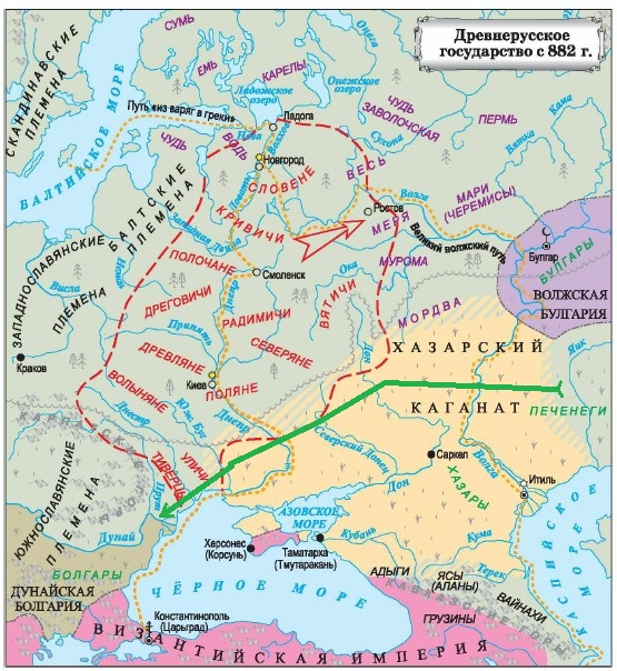 Карта расселения славян и их соседей в 6 9 веках