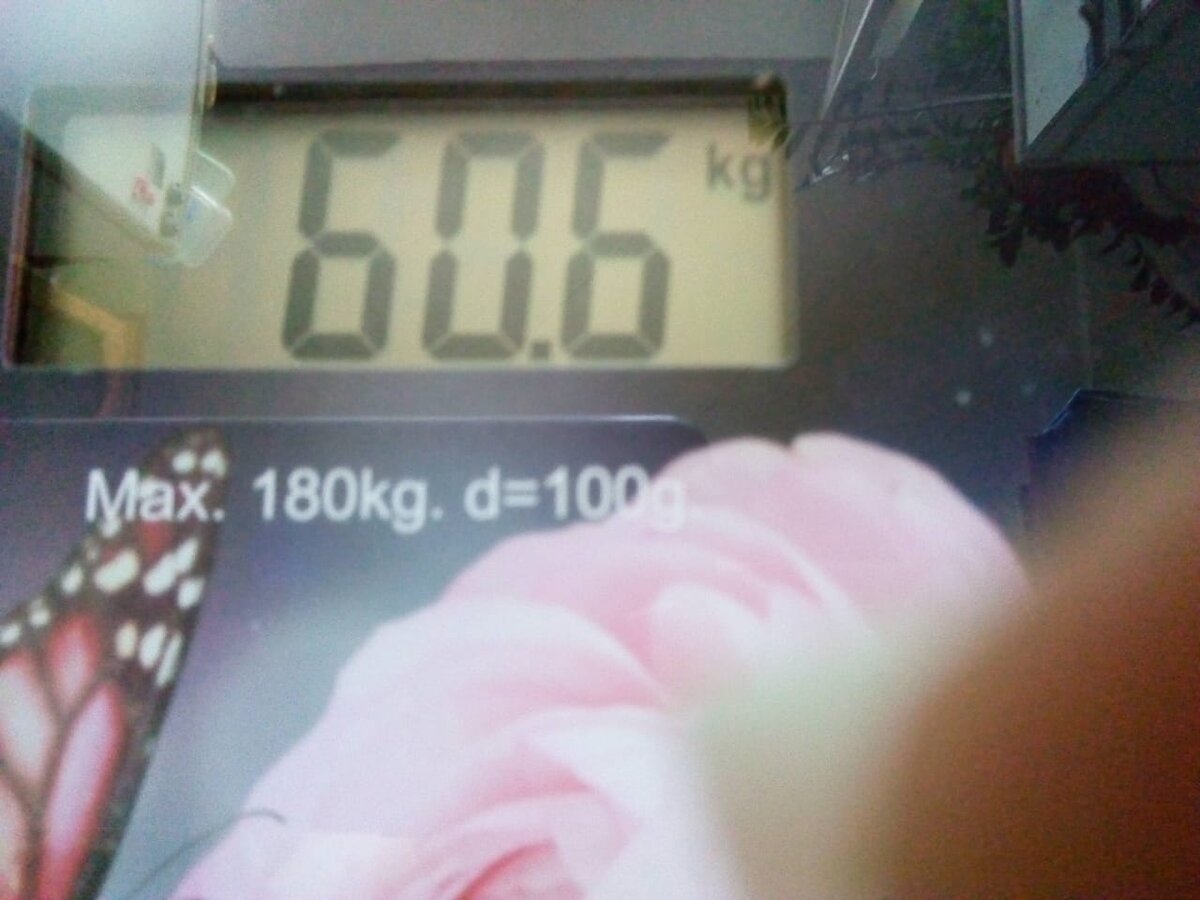 Утро 20.08.2020, вес 60.6 кг