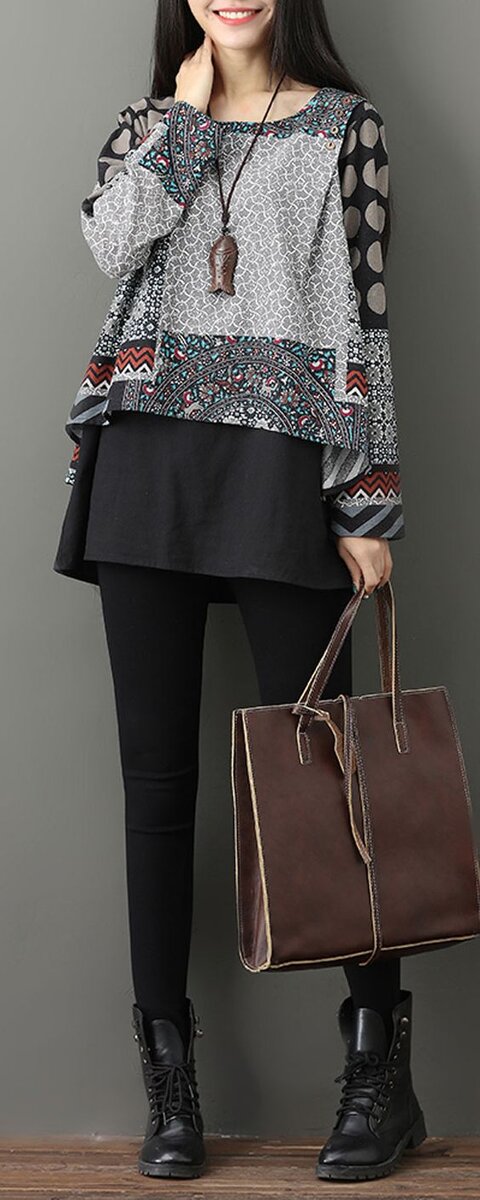 Тут я бы добавила еще длинную юбку