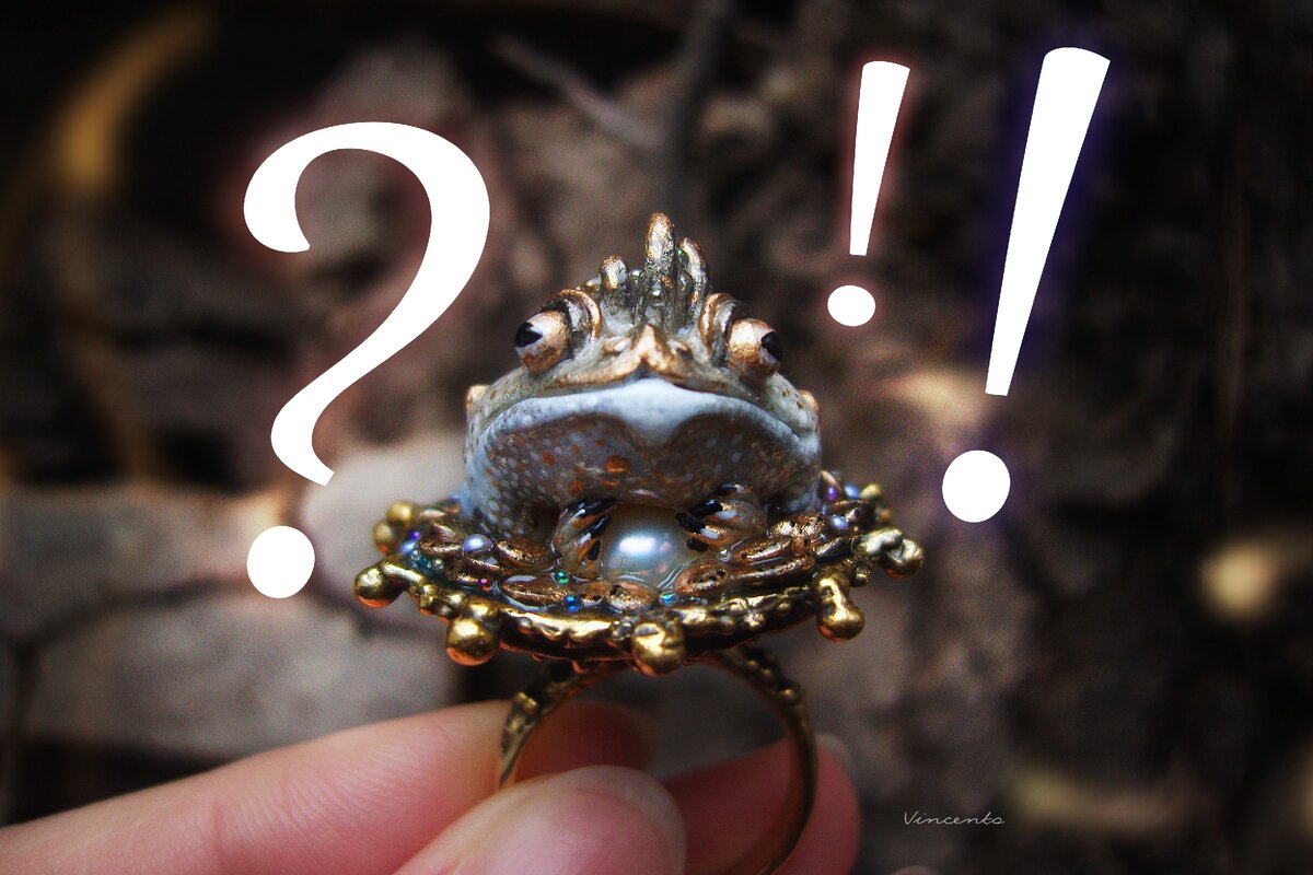 Кольцо "Жабный король" от Legenda Vincento.