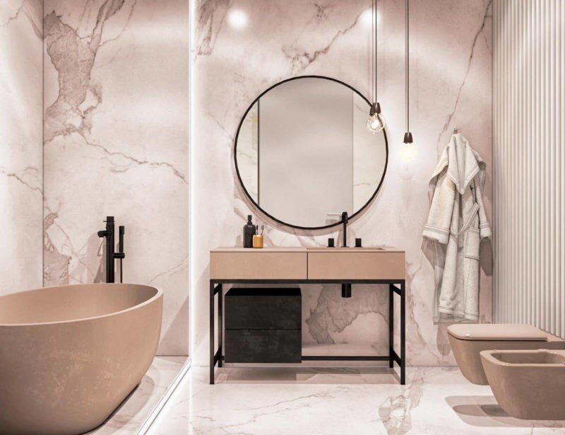 Дизайн ванной комнаты - 100 фото идей
