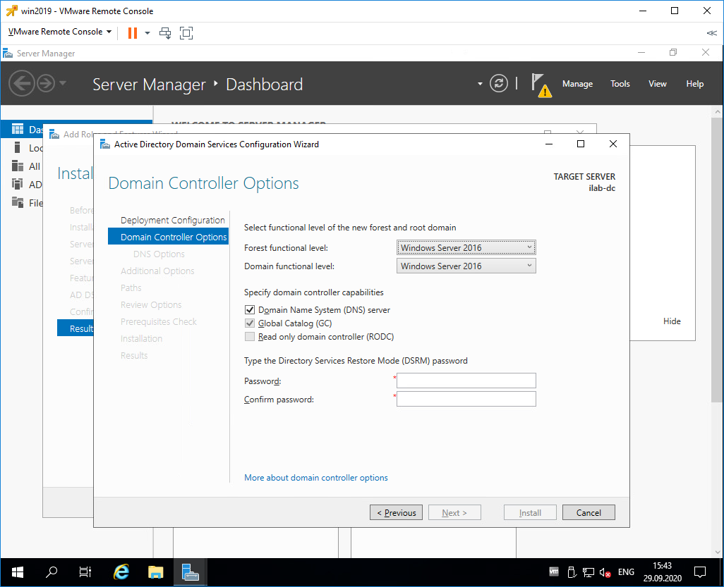 Настройка windows server 2022. Active Directory Windows Server 2019. Домен контроллер Windows Server 2019. Установка контроллера домена. Windows Server 2012 2016 2019.