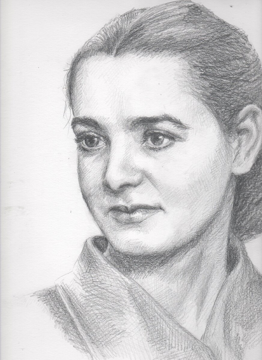 Кармен Пинедо. Карандаш, бумага А3.