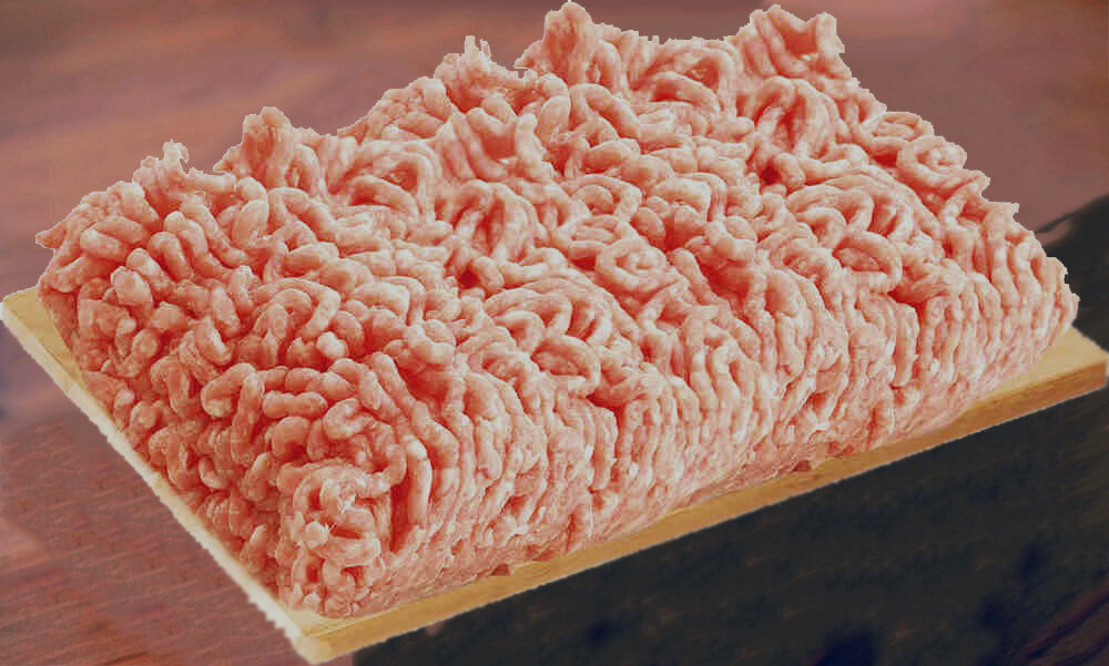 Покупной куриный фарш, также можно приготовить самостоятельно