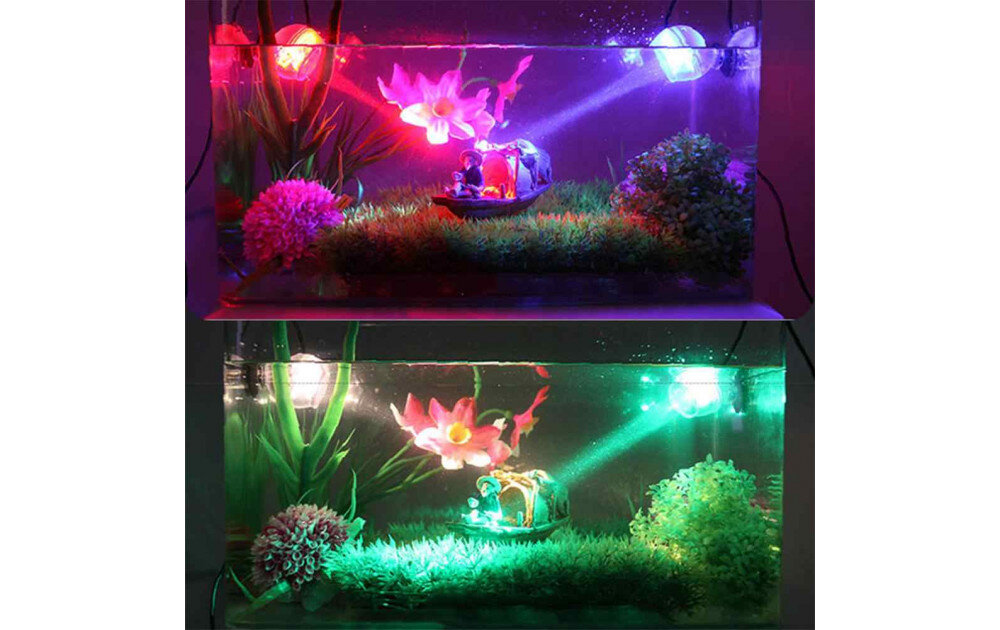 Выключать ли свет в аквариуме ночью. Фото декоративного светильника аквариум.