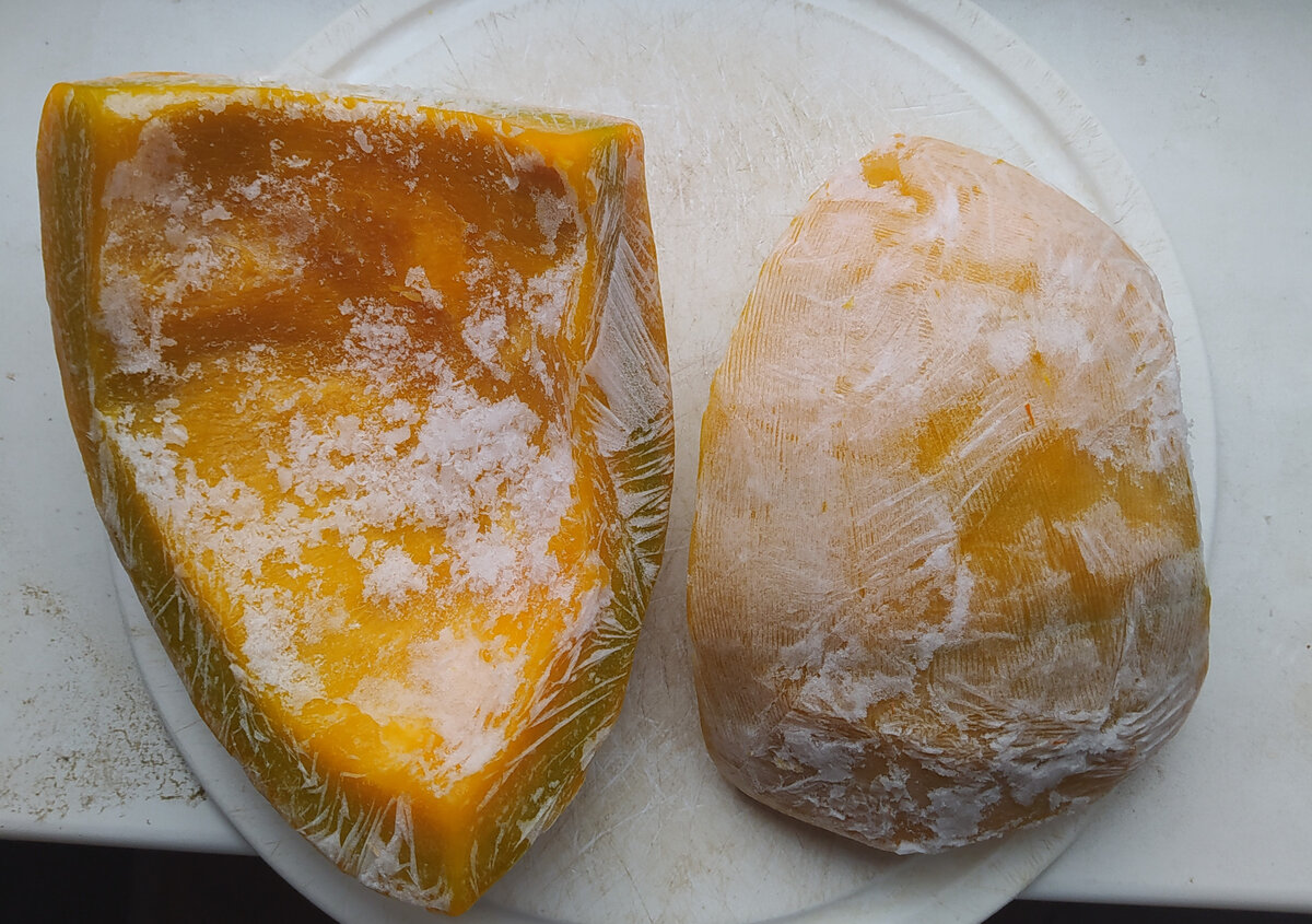 Вариант тыквы, которая была заморожена сырой