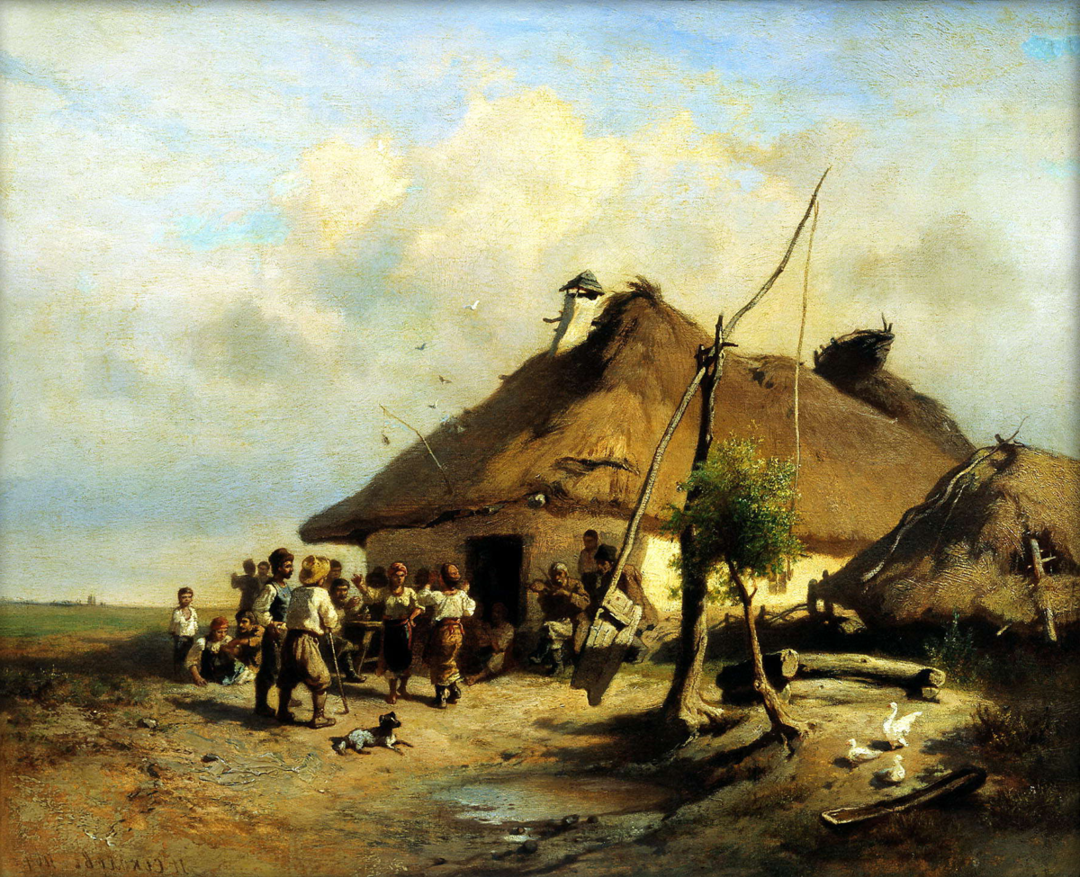 "Корчма у заставы", художник И.Соколов 1864 