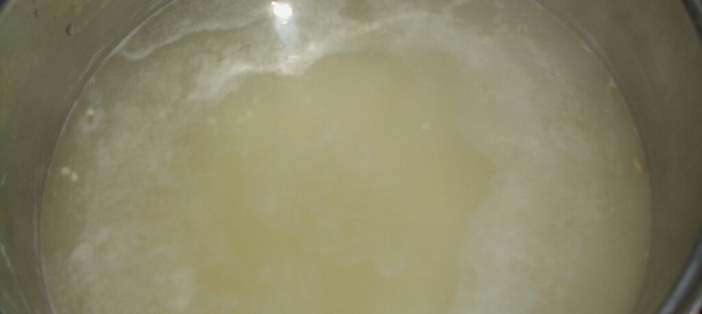 Пшено, засыпанное в кипяток. Личное фото автора канала Житейская проза