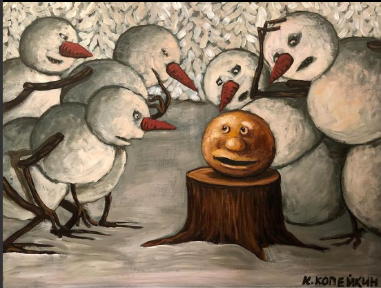 "ПО КАКИМ ЕЩЕ СУСЕКАМ?" Художник Николай Копейкин