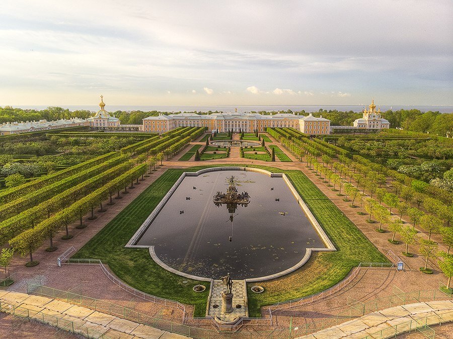 Верхний сад в петергофе фото