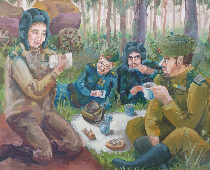 Фронтовой привал картинка