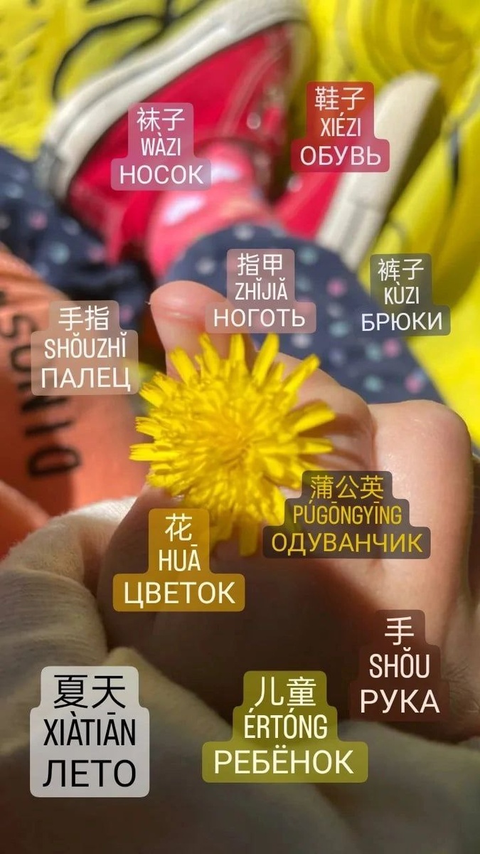 Дочь любит играть с одуванчиками