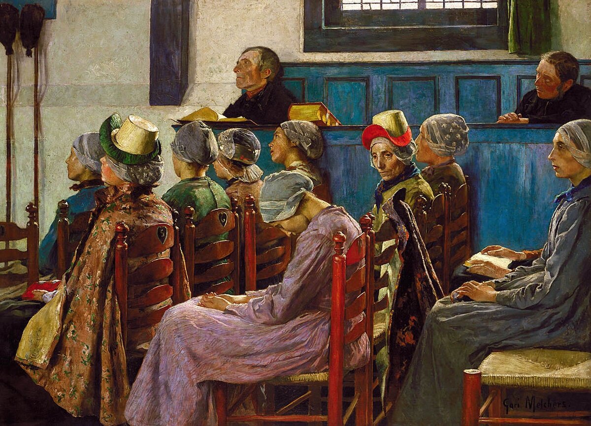 Гари Мельхерс "Проповедь", 1886 г.