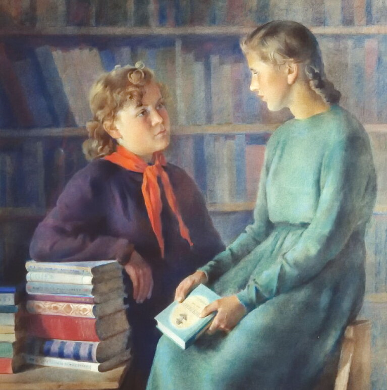 Художник Е. Кацман, 1952 г. Источник фото: https://anabast.files.wordpress.com/